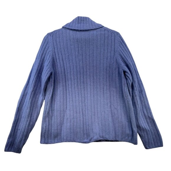 Hillard & Hanson Cable Knit Angora & Nylon Turtleneck Sweater XL Light Lavender - Picture 8 of 9
